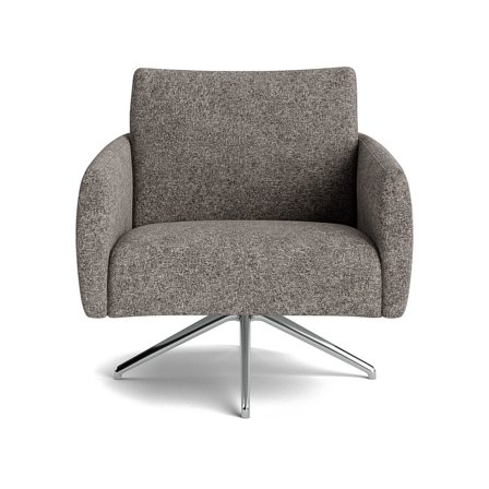 Chroma Lænestol - Grå/Beige - Komfortabel & Stilfuld - 79x85x79cm - Perfekt til afslapning i stuen - Moderne design lænestol