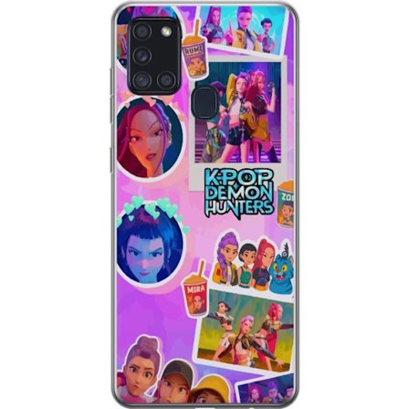Yhteensopiva Puhelinkuori Samsung Galaxy A21s Kawaii KPop Demon Hunters vinyylikeräilykohde