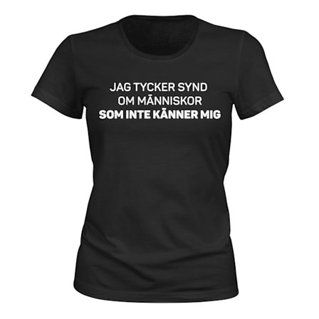 Folk Som Inte Känner Mig - T-SHIRT - DAM
