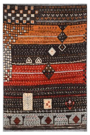 Hand Knotted Moroccan Berber - Afghanistan 93X144 Black/Dark Red