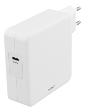 Deltaco USBC-AC117 strømadapter - USB-C - 87 watt