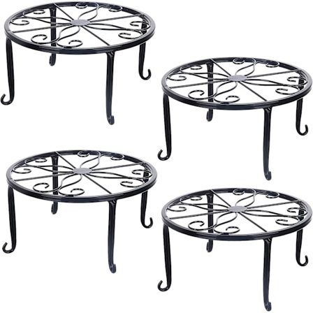 4 Pak Metal Plantestativer, Blomsterpotteholder, Planteholdere, Plante Stativ, Rustfri Jern Plante Stativ til Indendørs Udendørs