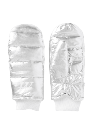 Carin Wester Glansiga skidhandskar Vantar & handskar Silver M/L