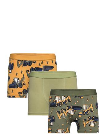 Boxer 3 Pack Elastic Aop Night & Underwear Underwear Underpants Multi/mønstret Lindex*Betinget Tilbud