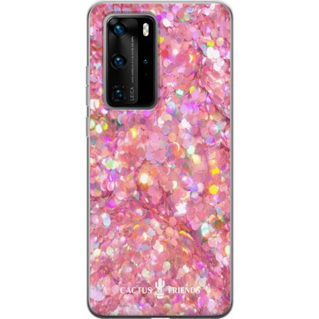 Yhteensopiva Puhelinkuori Huawei Huawei P40 Pro Cactus and Friends – PinkGlitter
