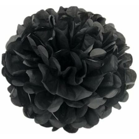 10 stk svart vev pom pom 8 tommer pom pom dekorasjon bryllup dåp fellesskap jul halloween fest tilbehør