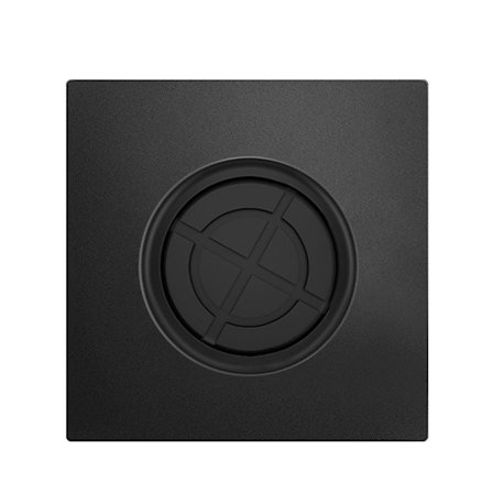 Vegg Blank Panel Kabel Stikkontakt Panel SORT 35MM