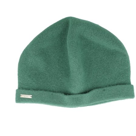 Seeberger - Grön cuff Beanie - Walk Beret Pine Green Beanie @ Hatstore