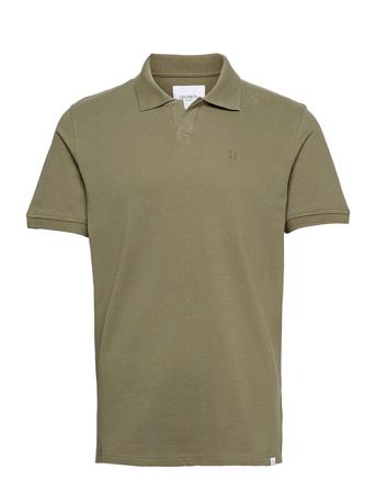 Pique Polo Polos Short-sleeved Grøn Les Deux