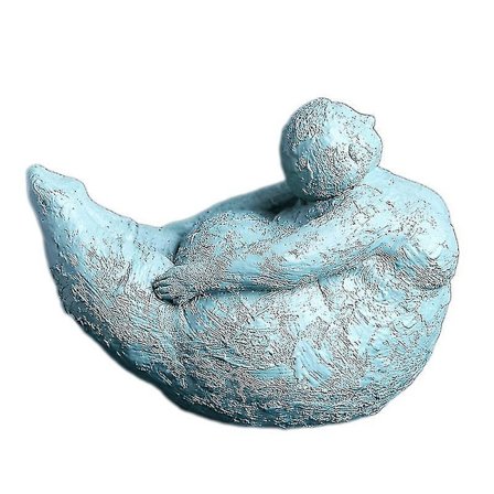 Abstrakt Fed Dame Pige Figur Dekoration Keramik Håndværk Hjem 1f