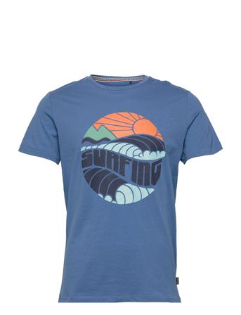 Tee T-shirts Short-sleeved Sininen Blend