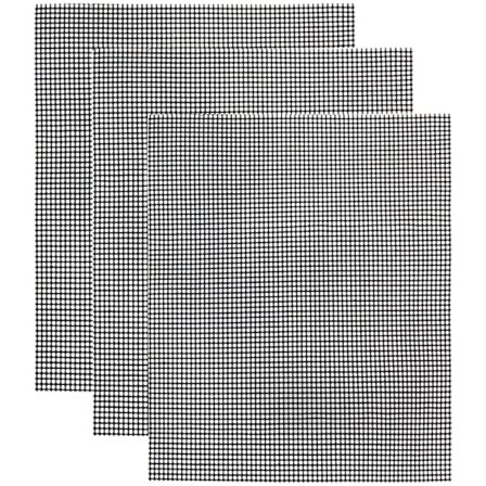 Grilliverkko / grillimatto Tarttumaton Musta 3 kpl