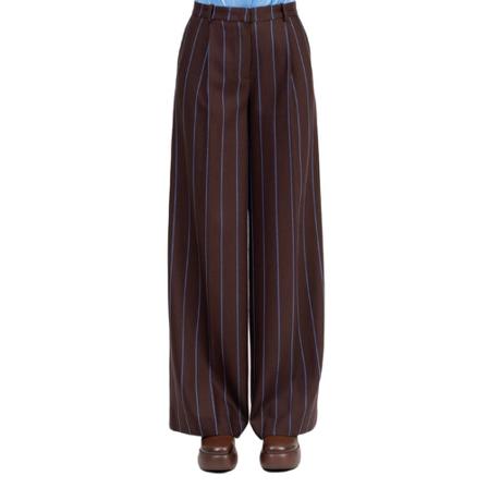 Federica Tosi, Wide Trousers Bruin, Dames, Maat:S