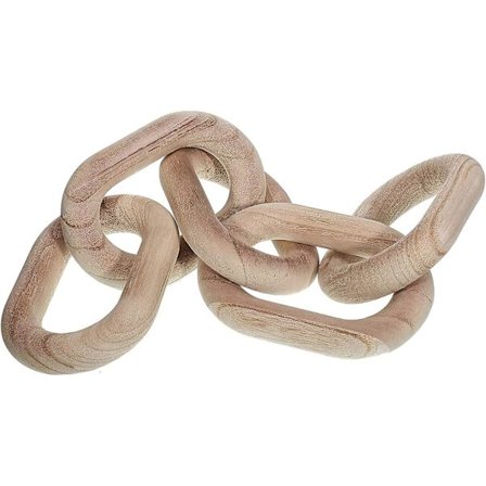 Dekorativ Træ Kæde Dekorativ 5 Sektions Dekorativ Kæde