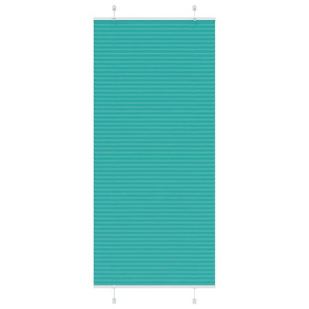 Plisserad persienn bensingrön 85x200 cm tyg bredd 84,4cm
