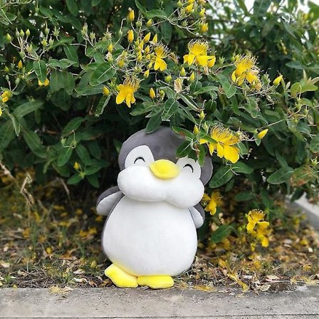Pingvin Plyschleksak Söt docka flicka barn prinsessa sovkudde flicka Chao Meng docka mjuk docka