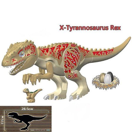 36 Style Big Jurassic Dinosaur World Spinosaurus Ankylosaurus Dino Building Block Moc Model Diy Bricks Educational Toys Gift