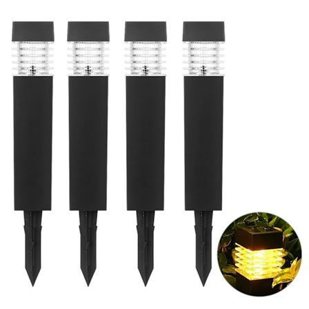 Soldriven marklampa för trädgård Automatisk belysning Gräsmatta för uteplatser