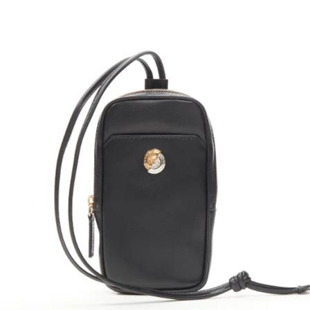 Versace Pre-owned, Pre-owned Leather handbags Zwart, Dames, Maat:ONE Size,leer