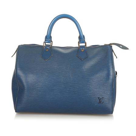 Louis Vuitton Vintage, Pre-owned Handbag Blauw, Dames, Maat:ONE Size