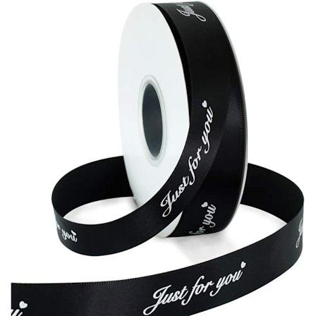 Satiininauharulla, jossa 'Just for You' -painatus - häihin, syntymäpäiviin