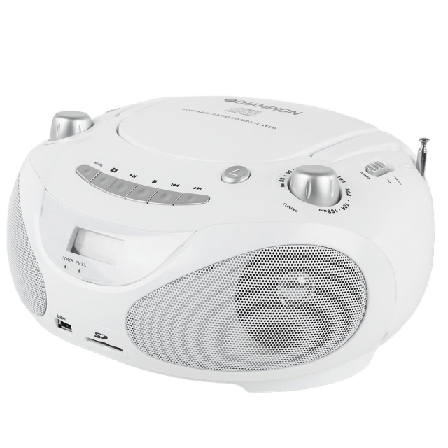 Champion Nordic Boombox Cd/radio/mp3/usb Högtalare Vit