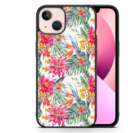 Bjornberry Skal iPhone 13 - Exotiska Blommor