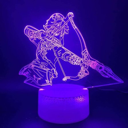 3D nattlampa LED nattlampa spel The Legend of Zelda Link
