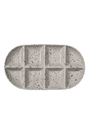 Sagaform Ditte serveringsfat stor Serveringstillbehör Grå 36x20x3,5cm