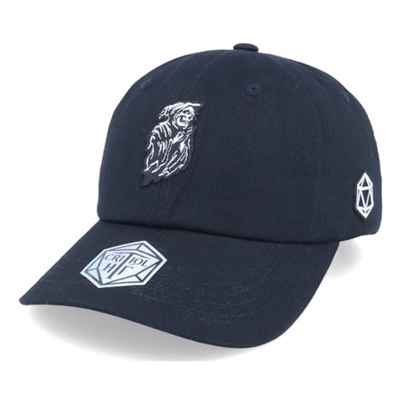 Critiql Hit - Schwarz unconstructed Cap - Death Reaper Patch Black Dad Cap / Unconstructed @ Hatstore