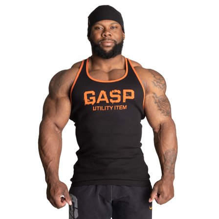 GASP Ribbet Tanktop Sort Orange