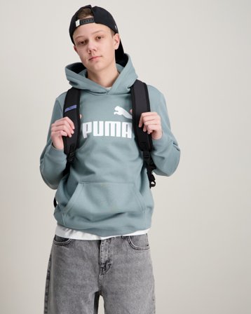 Puma ESS No. 1 Logo Hoodie FL B Grön Huvtröjor/Hoodies Kille - Kids Brand Store