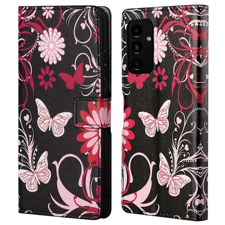 Til Samsung Galaxy A13 4G Mønsterprint Foldbart Stativ PU Læder Telefon Cover Wallet Shell