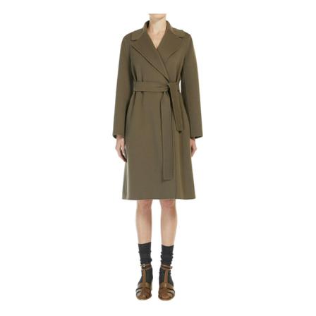 Max Mara Studio, Double-Breasted Coats Groen, Dames, Maat:XS