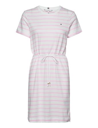 Th Cool Stp C-Nk Short Dress Ss Pink Tommy Hilfiger