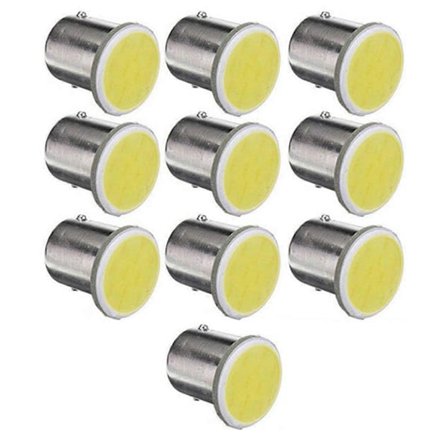 10kpl valkoisia 1156 BA15S P21W Led-auton LED 1156 -lamppuja COB 12 SMD 12V jännite