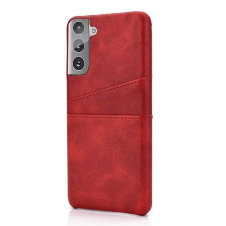 Samsung Galaxy S22 Plus - Praktisk cover med kortholder Röd