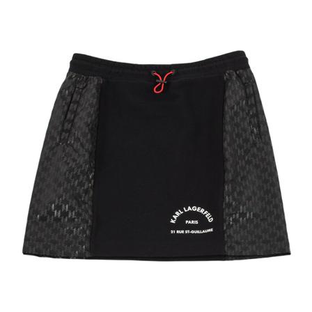 Karl Lagerfeld, Athleisure Short Skirt with Logo Czarny, Kobieta, Rozmiar: S