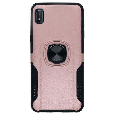 Samsung Galaxy A10 - Praktiskt Stilrent Skal med Ringhållare Roséguld