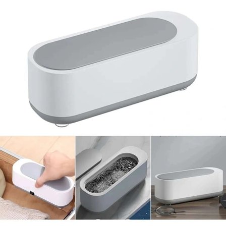 Ultralydsrensning til briller og smykker. Ultralydsfrekvens - Hvid.