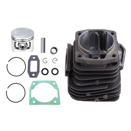 Cylinderstempelsæt Cylindersamling Stempelringe Pin Clips Sæt til 52 52cc benzinmotorsav Dia:45mm Nem at installere