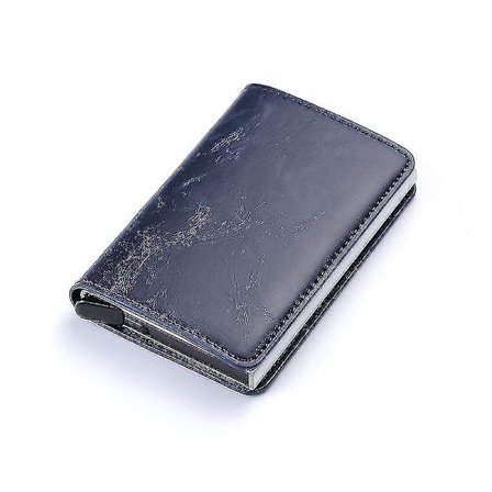 Mode Herr Läderplånböcker Och Korthållare Med RFID-blockering Och Anti-scan Funktion