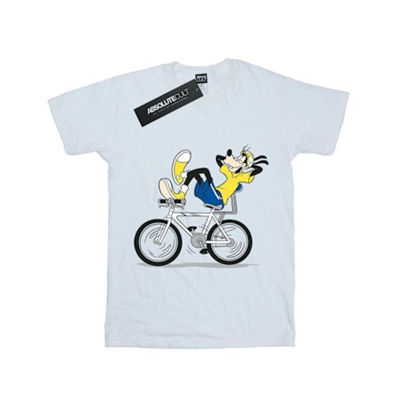 Disney Boys Goofy Tour De Goofy T-shirt 7-8 år Vit