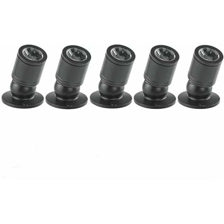 Roterbart Mini Spotlight for Utstilling, Dimbar 12V LED Mini Spotlights med Transformator, Enkel Installasjon og Omfattende Pakke for Kontor