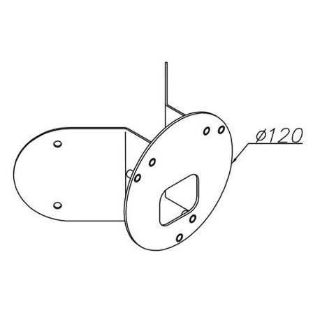 Norlys 156 Hjørnefeste for Helsingfors, Koster Aluminium, Belysning