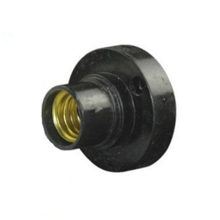 E14 Lampeholder Lampesokkel SVART svart