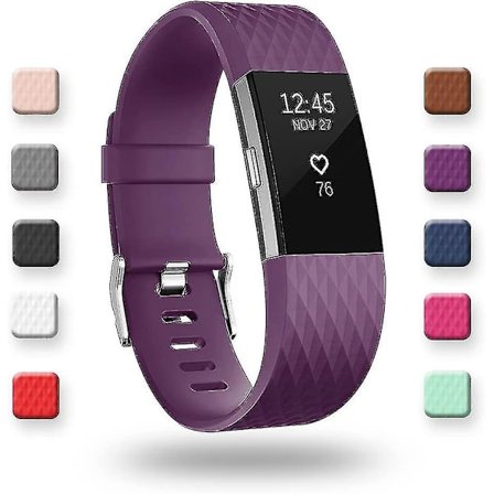 Erstatningsbånd Kompatibelt med Fitbit Charge 2, Classic & Special Edition Justerbare Sport Armbånd Høy Kvalitet