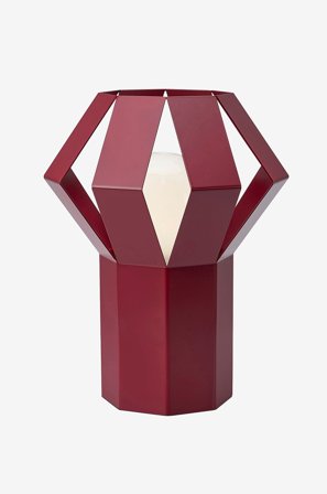 Markslöjd - Pöytävalaisin Octa - Punainen - Pöytävalaisimet - - Homeroom