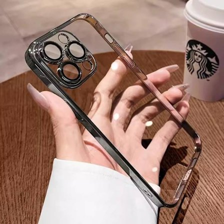 Skal för iPhone 17 anti-fall elektropläterad linsskyddsfilm