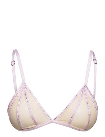 Crystal Triangle Bra Lingerie Bras & Tops Soft Bras Triangle Bras Lila OW Collection